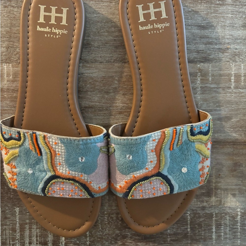 Haute Hippie slide sandals